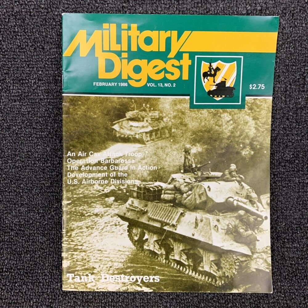 Military Digest February 1986 Vol 13 #2 Operation Barbarossa Tank Destroyers